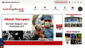 What Kadinsaglikestetik.com website looked like in 2017 (6 years ago)