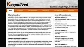 What Keepalived.org website looked like in 2017 (8 years ago)