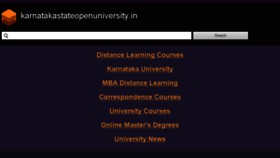 What Karnatakastateopenuniversity.in website looked like in 2017 (6 years ago)