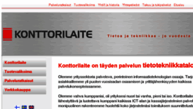 What Konttorilaite.com website looked like in 2017 (6 years ago)
