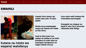 What Kiswahili.tuko.co.ke website looked like in 2017 (6 years ago)