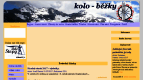 What Kolo-bezky.cz website looked like in 2017 (6 years ago)