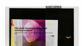 What Kunstverein.de website looked like in 2017 (6 years ago)