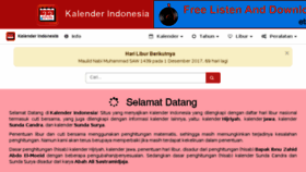 What Kalenderindo.com website looked like in 2017 (6 years ago)