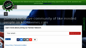 What Koolthemes.com website looked like in 2017 (6 years ago)