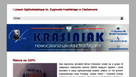 What Krasiniak.pl website looked like in 2017 (6 years ago)