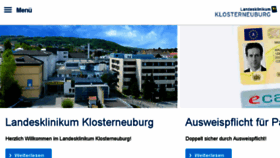 What Klosterneuburg.lknoe.at website looked like in 2017 (6 years ago)
