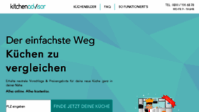 What Kitchenadvisor.de website looked like in 2017 (6 years ago)