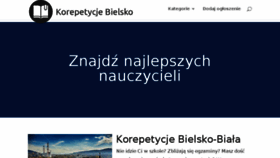 What Korepetycjebielsko.pl website looked like in 2017 (6 years ago)