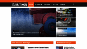 What Kritikon.de website looked like in 2017 (6 years ago)