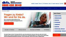 What Krebsinformation.de website looked like in 2017 (6 years ago)