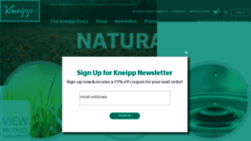 What Kneippus.com website looked like in 2017 (6 years ago)