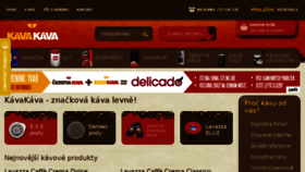 What Kavakava.cz website looked like in 2017 (6 years ago)