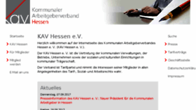 What Kav-hessen.de website looked like in 2017 (6 years ago)