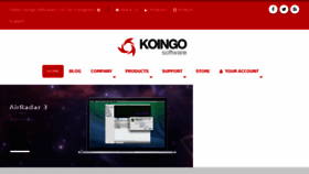 What Koingosoftware.ca website looked like in 2017 (6 years ago)
