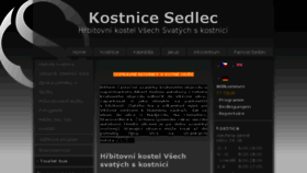 What Kostnice.cz website looked like in 2017 (6 years ago)