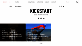 What Kickstart.sk website looked like in 2017 (6 years ago)