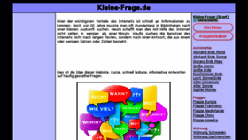 What Kleine-frage.de website looked like in 2017 (6 years ago)