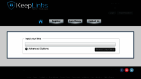 What Keeplinks.eu website looked like in 2017 (6 years ago)