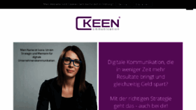 What Keen-communication.com website looked like in 2017 (8 years ago)
