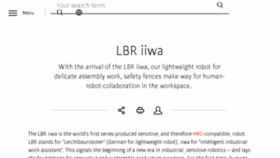 What Kuka-lbr-iiwa.com website looked like in 2017 (6 years ago)