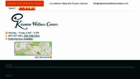 What Ketaminewellnesscenters.com website looked like in 2017 (6 years ago)