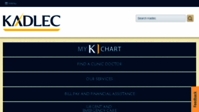 What Kadlec.org website looked like in 2017 (6 years ago)