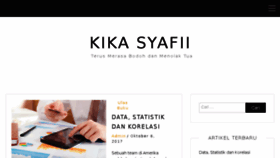 What Kikasyafii.com website looked like in 2017 (6 years ago)