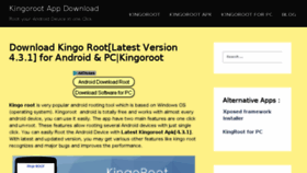 What Kingorootappdownload.com website looked like in 2017 (6 years ago)