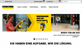 What Kaercher.de website looked like in 2017 (6 years ago)