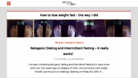 What Ketosisirl.com website looked like in 2017 (6 years ago)