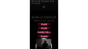 What Korg-pa.com website looked like in 2017 (6 years ago)