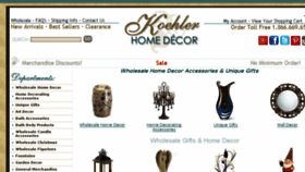 What Koehlerhomedecor.com website looked like in 2017 (6 years ago)