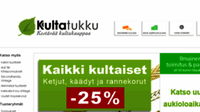 What Kultatukku.fi website looked like in 2017 (6 years ago)