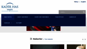 What Kadirhasvakfi.org website looked like in 2017 (6 years ago)