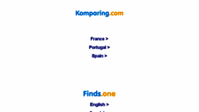 What Komparing.com website looked like in 2017 (6 years ago)