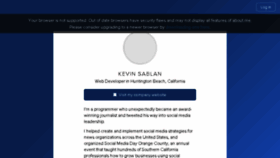 What Ksablan.com website looked like in 2017 (6 years ago)