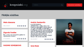 What Krapnieki.org website looked like in 2017 (6 years ago)