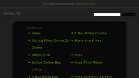 What Kinex.tv website looked like in 2017 (6 years ago)