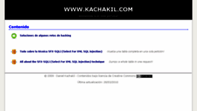 What Kachakil.com website looked like in 2017 (6 years ago)