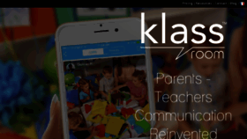 What Klassroom.co website looked like in 2017 (6 years ago)