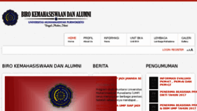 What Kemahasiswaan.ump.ac.id website looked like in 2017 (6 years ago)