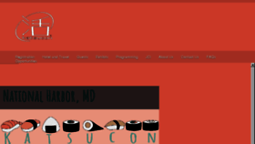What Katsucon.org website looked like in 2017 (6 years ago)