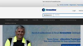 What Kroschke.com website looked like in 2017 (6 years ago)