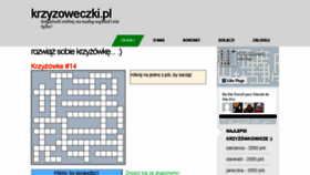 What Krzyzoweczki.pl website looked like in 2017 (6 years ago)