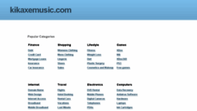 What Kikaxemusic.com website looked like in 2017 (6 years ago)