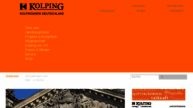 What Kolping.de website looked like in 2017 (7 years ago)