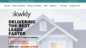 What Kwkly.com website looked like in 2017 (6 years ago)