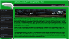 What Kendallcountyconcrete.com website looked like in 2017 (6 years ago)