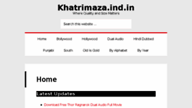What Khatrimaza.ind.in website looked like in 2017 (6 years ago)